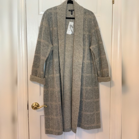 Eileen Fisher Moon Shawl Collar Coat - Picture 2 of 4